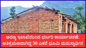 ಕುದುರೆಮುಖ ವನ್ಯಜೀವಿ ವಿಭಾಗದಲ್ಲಿ 30 ಎಕರೆ ಅರಣ್ಯ ಭೂಮಿ ಒತ್ತುವರಿ ತೆರವು