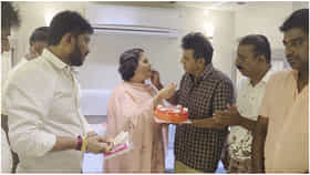 ಚೆನ್ನೈನಲ್ಲಿ ಗೀತಾ ಶಿವರಾಜ್​ಕುಮಾರ್ ಹುಟ್ಟುಹಬ್ಬ ಆಚರಿಸಿದ ಶಿವಣ್ಣ ಫ್ಯಾನ್ಸ್