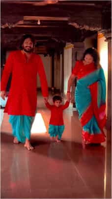 ಮಗನ ವಿಡಿಯೋ ಹಂಚಿಕೊಂಡ ವಸಿಷ್ಠ-ಹರಿಪ್ರಿಯಾ