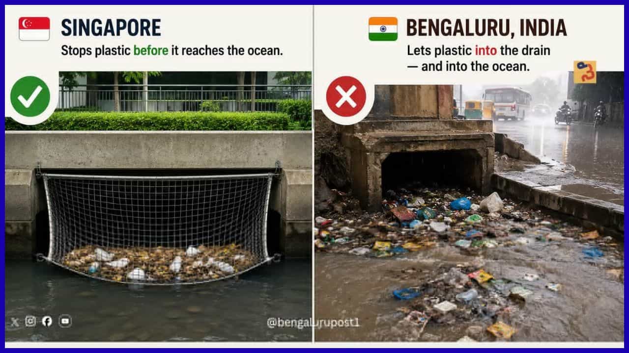 ಚರಂಡಿಗೊಂದು 'ನೆಟ್' ಹಾಕಿದ್ರೆ ಸಾಕು; ಬೆಂಗಳೂರಿನಲ್ಲಿ ಮಳೆಯಿಂದ ಆಗುವ ಸಮಸ್ಯೆ ಸಿಕ್ತು ಸೂಪರ್ ಐಡಿಯಾ!