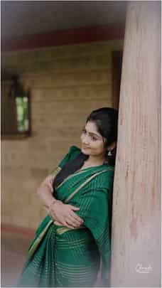 ಹಸಿರು ಸೀರೆಯಲ್ಲಿ ಮಿಂಚಿದ ಕಾವ್ಯಾ ಶೈವ