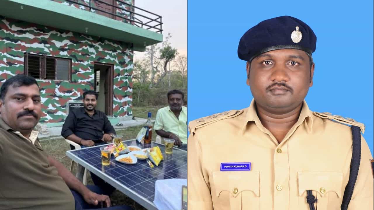 ಬಂಡೀಪುರ ಹುಲಿ ಸಂರಕ್ಷಿತ ಪ್ರದೇಶದಲ್ಲಿ ರೌಡಿಶೀಟರ್ ಎಣ್ಣೆ ಪಾರ್ಟಿ ಪ್ರಕರಣ: ಮದ್ದೂರು ವಲಯದ ಆರ್ಎಫ್ಒ ಪುನೀತ್ ಕುಮಾರ್ ಅಮಾನತು ಬಂಡೀಪುರ ಹುಲಿ ಸಂರಕ್ಷಿತ ಪ್ರದೇಶದಲ್ಲಿ ರೌಡಿಶೀಟರ್ ಎಣ್ಣೆ ಪಾರ್ಟಿ ಪ್ರಕರಣ: ಮದ್ದೂರು ವಲಯದ ಆರ್ಎಫ್ಒ ಪುನೀತ್ ಕುಮಾರ್ ಅಮಾನತು