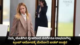 ನಿಮ್ಮ ಸ್ನೇಹದಿಂದ ನನಗೇನೂ ಲಾಭವಾಗಿಲ್ಲ; ಟ್ರಂಪ್​ಗೆ ಮೆಲೋನಿ ತಿರುಗೇಟು