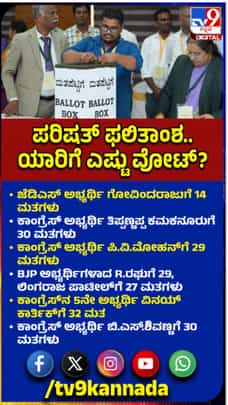 ವಿಧಾನ ಪರಿಷತ್ ಚುನಾವಣೆ ಫಲಿತಾಂಶ