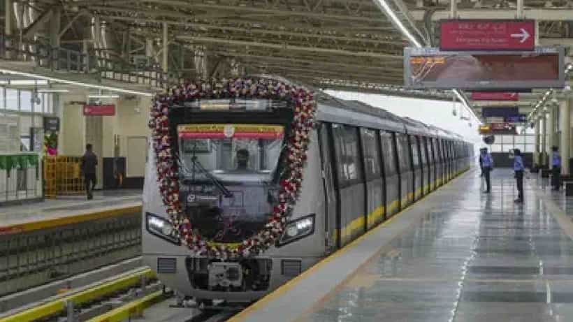 ಯೆಲ್ಲೋ ಲೈನ್ ಮೆಟ್ರೋ ಪ್ರಯಾಣಿಕರಿಗೆ ಗುಡ್ನ್ಯೂಸ್, ಬುಧವಾರದಿಂದ 2 ಹೆಚ್ಚುವರಿ ರೈಲು ಸೇರ್ಪಡೆ