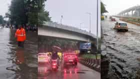 ಬೆಂಗಳೂರಲ್ಲಿ ಮಳೆ ಅಬ್ಬರ: ರಸ್ತೆಗಳು ಜಲಾವೃತ; ಅಲ್ಲಲ್ಲಿ ಸಂಚಾರ ದಟ್ಟಣೆ