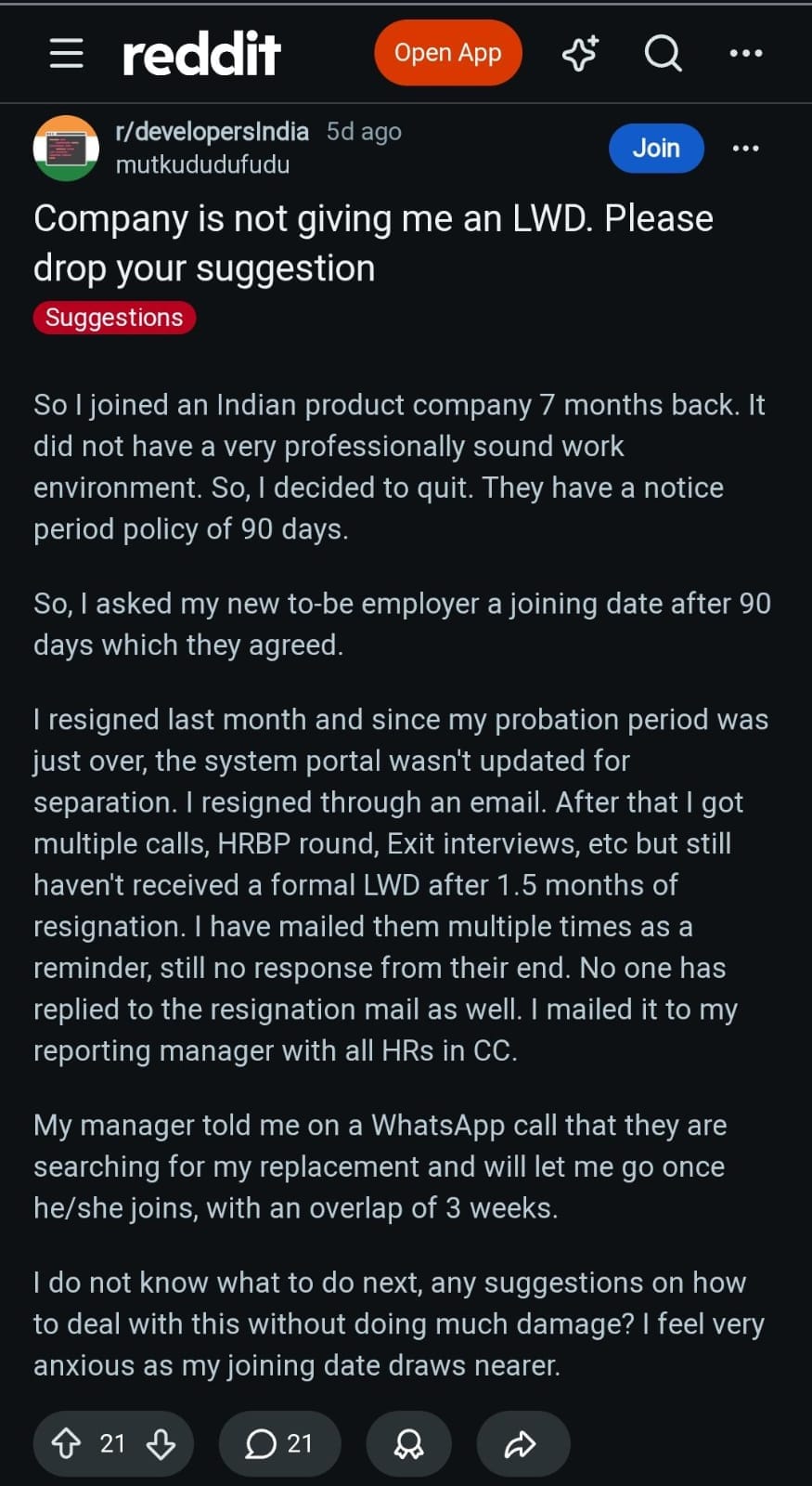 Reddit Post