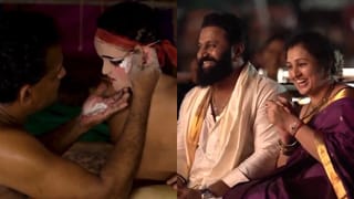 ಮಗನಿಗೆ ಬಣ್ಣ ಹಚ್ಚಿಸಿದ ರಿಷಬ್ ಶೆಟ್ಟಿ: ಯಕ್ಷಗಾನ ವೇದಿಕೆಯಲ್ಲಿ ರನ್ವಿತ್