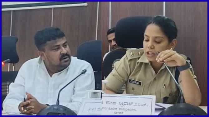 ಕೋಲಾರ ಎಸ್ಪಿಗೆ ಶಾಸಕ ಸಮೃದ್ಧಿ ಮಂಜುನಾಥ್ ತರಾಟೆ