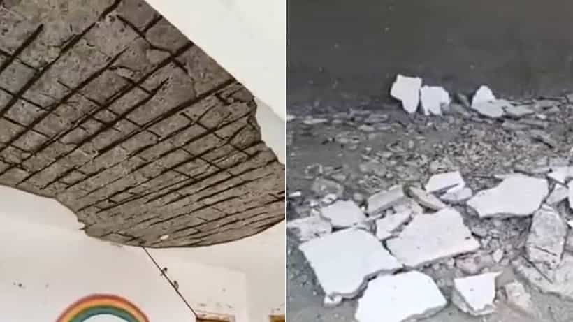 ಕಲಬುರಗಿಯಲ್ಲಿ ಮತ್ತೊಂದು ಸರ್ಕಾರಿ ಶಾಲೆಯ ಮೇಲ್ಛಾವಣಿ ಕುಸಿತ: ಭಾನುವಾರ ಹಿನ್ನೆಲೆ ತಪ್ಪಿದ ಅನಾಹುತ