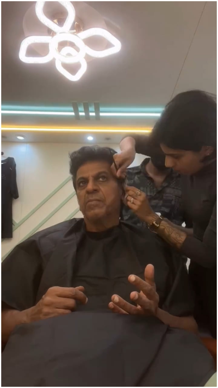‘ಪೆದ್ದಿ’ ಚಿತ್ರದ ಪಾತ್ರಕ್ಕೆ ಶಿವಣ್ಣ ಮೇಕಪ್ ನೋಡಿ