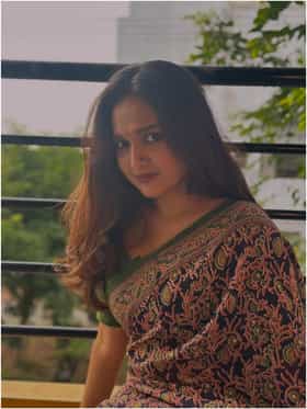 ಸೀರೆಯುಟ್ಟು ಮಿಂಚಿದ ನಟಿ ಸ್ಪಂದನಾ ಸೋಮಣ್ಣ