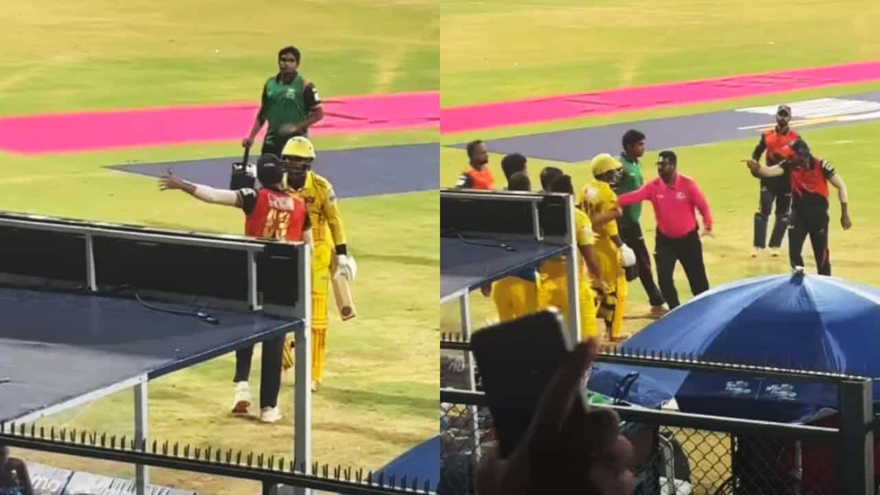 ಮುಂಬೈ ಟಿ20 ಲೀಗ್ ಫೈನಲ್ನಲ್ಲಿ ಆಟಗಾರರ ನಡುವೆ ನೂಕಾಟ, ತಳ್ಳಾಟ, ಕಿತ್ತಾಟ! ಮುಂಬೈ ಟಿ20 ಲೀಗ್ ಫೈನಲ್ನಲ್ಲಿ ಆಟಗಾರರ ನಡುವೆ ನೂಕಾಟ, ತಳ್ಳಾಟ, ಕಿತ್ತಾಟ!