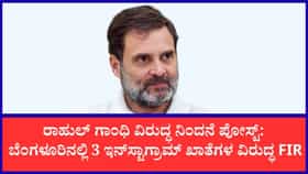 ರಾಹುಲ್ ಗಾಂಧಿ ವಿರುದ್ಧ ಅವಹೇಳನಕಾರಿ ಪೋಸ್ಟ್