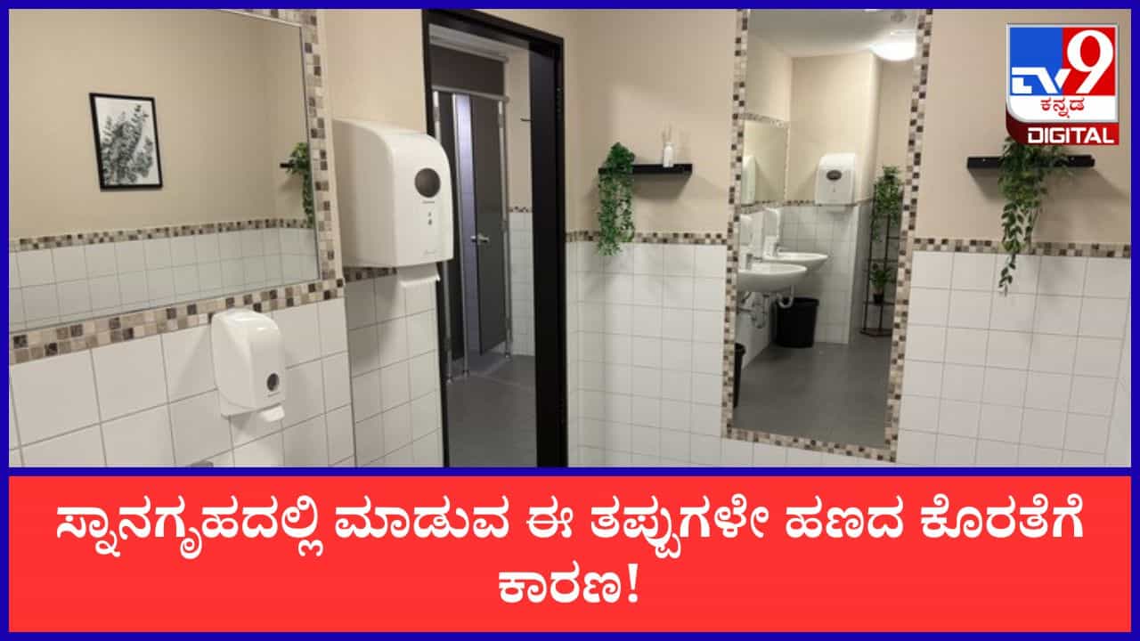 Vastu Tips: ನಿಮ್ಮ ಸ್ನಾನಗೃಹದಲ್ಲಿ ಮಾಡುವ ಈ ತಪ್ಪುಗಳೇ ಹಣದ ಕೊರತೆಗೆ ಕಾರಣ; ಇಂದೇ ಈ ಬದಲಾವಣೆ ಮಾಡಿ