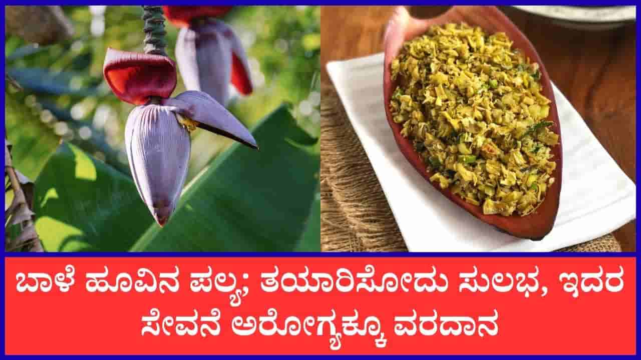 ಆರೋಗ್ಯಕ್ಕೆ ಸಖತ್ ಪ್ರಯೋಜನಕಾರಿಯಾದ ಬಾಳೆ ಹೂವಿನಿಂದ ಹೀಗೊಮ್ಮೆ ಪಲ್ಯ ಮಾಡಿ ಸವಿಯಿರಿ