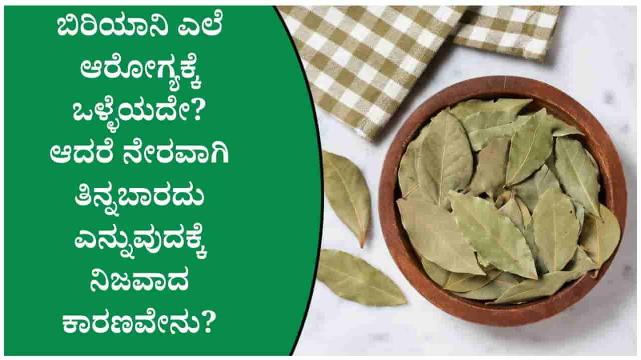 ಬಿರಿಯಾನಿ ಎಲೆ ನೇರವಾಗಿ ತಿನ್ನುವುದು ಸುರಕ್ಷಿತವೇ? ಈ ಸಣ್ಣ ತಪ್ಪು ಗಂಟಲು, ಜೀರ್ಣಾಂಗಕ್ಕೆ ಅಪಾಯ ತರಬಹುದು ಎಚ್ಚರ