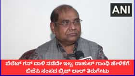 ‘ಪೆಲೆಟ್ ಗನ್ ದಾಳಿ ನಡೆದೇ ಇಲ್ಲ’; ರಾಹುಲ್ ಗಾಂಧಿ ಹೇಳಿಕೆಗೆ ಬಿಜೆಪಿ ಸಂಸದ ಬ್ರಿಜ್ ಲಾಲ್ ತಿರುಗೇಟು