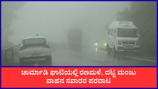 ಚಾರ್ಮಾಡಿ ಘಾಟಿಯಲ್ಲಿ ರಣಮಳೆ, ದಟ್ಟ ಮಂಜು, ಫಾಲ್ಸ್​ಗಳ ಅಬ್ಬರ: ವಾಹನ ಸವಾರರ ಪರದಾಟ