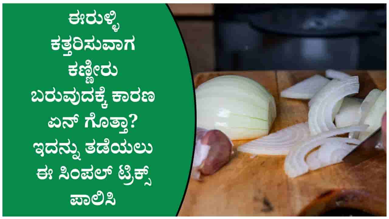 ಈರುಳ್ಳಿ ಕತ್ತರಿಸುವಾಗ ಕಣ್ಣೀರು ಬರುವುದಕ್ಕೂ ಕಾರಣವಿದೆ! ಇದಕ್ಕೆ ಬ್ರೇಕ್ ಹಾಕುವ ಸೂಪರ್ ಟಿಪ್ಸ್ ಇಲ್ಲಿದೆ