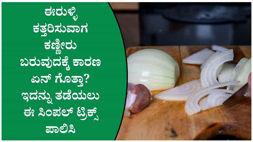 ಈರುಳ್ಳಿ ಕತ್ತರಿಸುವಾಗ ಕಣ್ಣೀರು ಬರುವುದಕ್ಕೂ ಕಾರಣವಿದೆ! ಇದಕ್ಕೆ ಬ್ರೇಕ್ ಹಾಕುವ ಸೂಪರ್ ಟಿಪ್ಸ್ ಇಲ್ಲಿದೆ