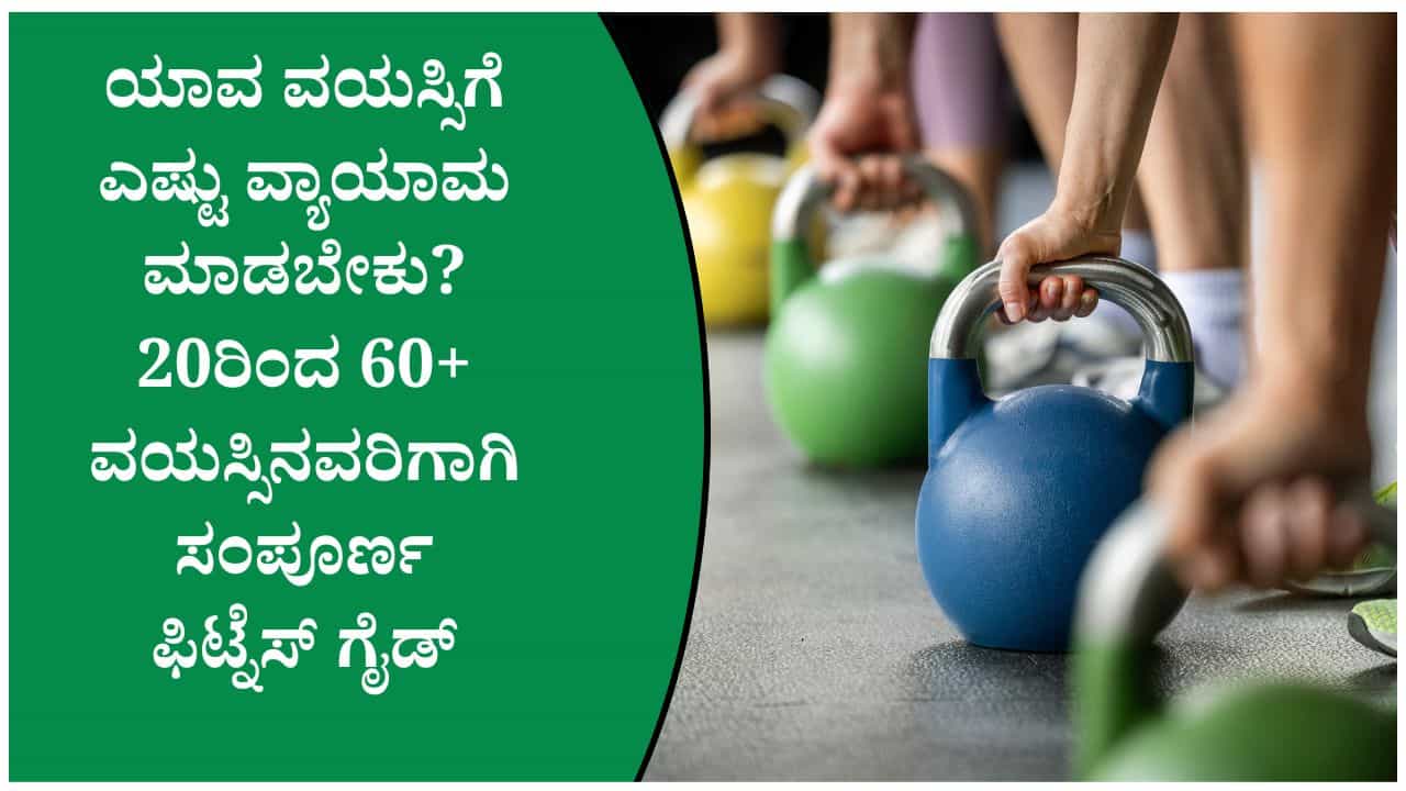 ವಯಸ್ಸಿಗೆ ತಕ್ಕ ವ್ಯಾಯಾಮ; 20ರಿಂದ 60+ ವಯಸ್ಸಿನವರಿಗಾಗಿ ಸಂಪೂರ್ಣ ಫಿಟ್ನೆಸ್ ಗೈಡ್
