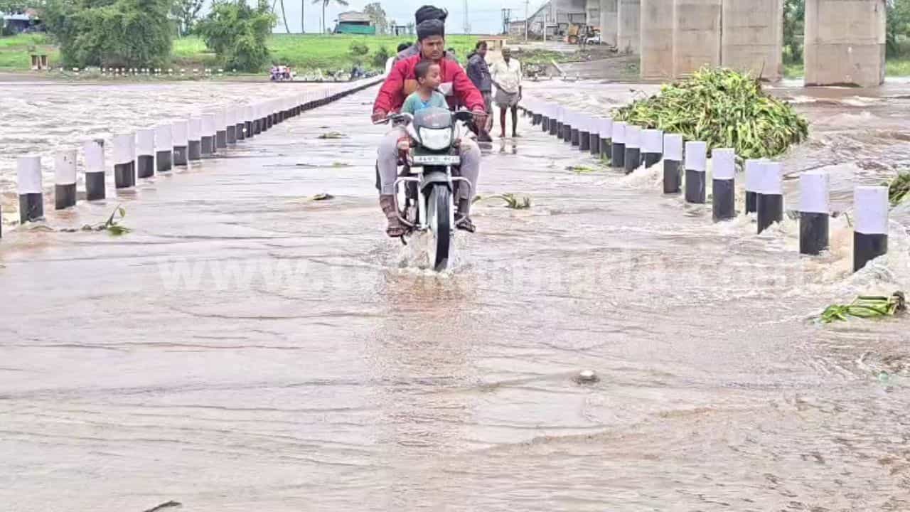 ಕರ್ನಾಟಕದಲ್ಲಿ ವರುಣಾರ್ಭಟ: ಕೊನೆಗೂ ಡ್ಯಾಂಗಳಲ್ಲಿ ನೀರಿನ ಪ್ರಮಾಣ ಹೆಚ್ಚಳ! ಹಲವೆಡೆ ಸೇತುವೆಗಳು ಜಲಾವೃತ, ಮರ ಬಿದ್ದು ಹಾನಿ ಕರ್ನಾಟಕದಲ್ಲಿ ವರುಣಾರ್ಭಟ: ಕೊನೆಗೂ ಡ್ಯಾಂಗಳಲ್ಲಿ ನೀರಿನ ಪ್ರಮಾಣ ಹೆಚ್ಚಳ! ಹಲವೆಡೆ ಸೇತುವೆಗಳು ಜಲಾವೃತ, ಮರ ಬಿದ್ದು ಹಾನಿ