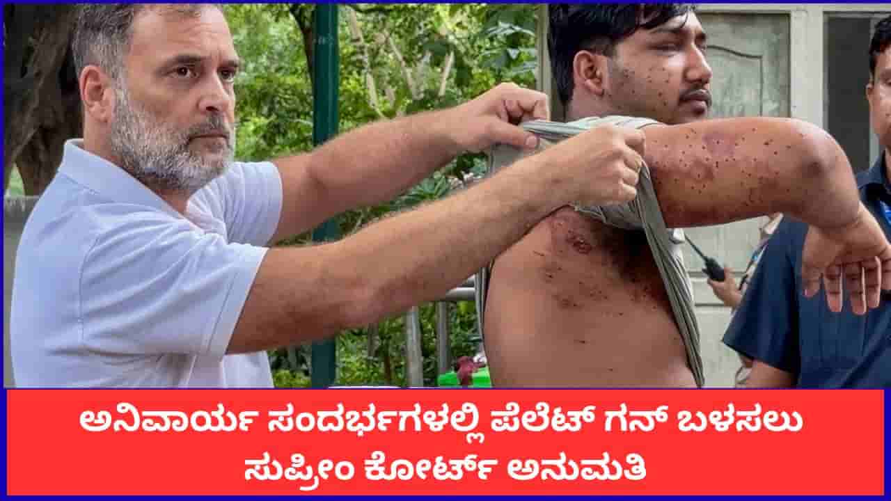 ಕೆಲವು ಸಂದರ್ಭಗಳಲ್ಲಿ ಪೆಲೆಟ್ ಗನ್ ಬಳಕೆ ಕಾನೂನುಬದ್ಧ; ಸುಪ್ರೀಂ ಕೋರ್ಟ್ ಮಹತ್ವದ ಹೇಳಿಕೆ