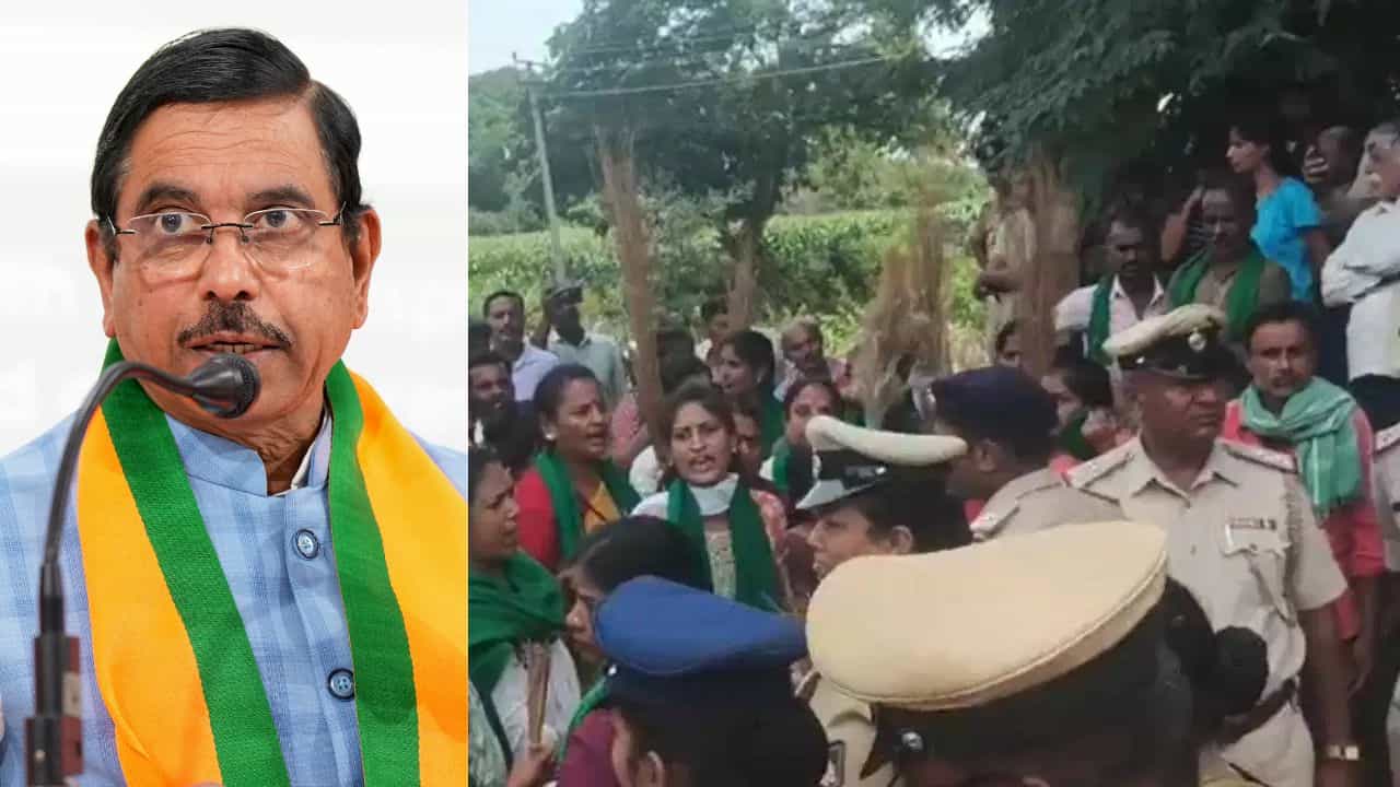 ಬಿಡದಿ ಟೌನ್​ಶಿಪ್​ ಯೋಜನೆ ವಿವಾದ: ರೈತ ಮಹಿಳೆಯರ ಪೊರಕೆ ಸೇವೆ ರಾಜ್ಯ ಸರ್ಕಾರಕ್ಕೆ ಎಚ್ಚರಿಕೆ ಗಂಟೆ ಎಂದ ಪ್ರಹ್ಲಾದ್​​ ಜೋಶಿ