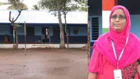 ಮಗನ ಬರ್ತಡೇ ಪ್ರಯುಕ್ತ ಸರ್ಕಾರಿ ಶಾಲೆಗೆ ಬಣ್ಣ ಹಚ್ಚಿಸಿದ ಮುಖ್ಯಶಿಕ್ಷಕಿ