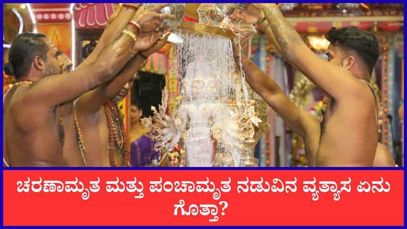 Charanamrita and Panchamrita: ದೇವರಿಗೆ ಅರ್ಪಿಸುವ ಚರಣಾಮೃತ ಮತ್ತು ಪಂಚಾಮೃತ ನಡುವಿನ ವ್ಯತ್ಯಾಸ ಇಲ್ಲಿ ತಿಳಿಯಿರಿ