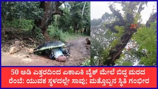 ಶಿವಮೊಗ್ಗ: ಚಲಿಸುತ್ತಿದ್ದ ಬೈಕ್ ಮೇಲೆ ಬಿದ್ದ ಒಣಮರದ ರೆಂಬೆ; ಸ್ಥಳದಲ್ಲೇ ಯುವಕ ಸಾವು, ಮತ್ತೊಬ್ಬ ಗಂಭೀರ