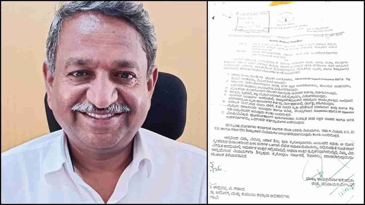 ಸಿಎಂ ಡಿ.ಕೆ.ಶಿವಕುಮಾರ್ ಬೆಳಗಾವಿ ಪ್ರವಾಸದ ವೇಳೆ ಕರ್ತವ್ಯಲೋಪ: ಡಿಹೆಚ್ಒಗೆ ಶೋಕಾಸ್ ನೋಟಿಸ್