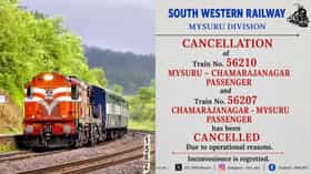 ಮೈಸೂರು-ಚಾಮರಾಜನಗರ ಪ್ಯಾಸೆಂಜರ್ ರೈಲು ಸಂಚಾರ ಸ್ಥಗಿತ