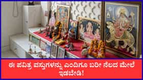 ಶಾಸ್ತ್ರಗಳ ಪ್ರಕಾರ ಈ ವಸ್ತುಗಳನ್ನು ಎಂದಿಗೂ ಬರೀ ನೆಲದ ಮೇಲೆ ಇಡಲೇಬಾರದು!