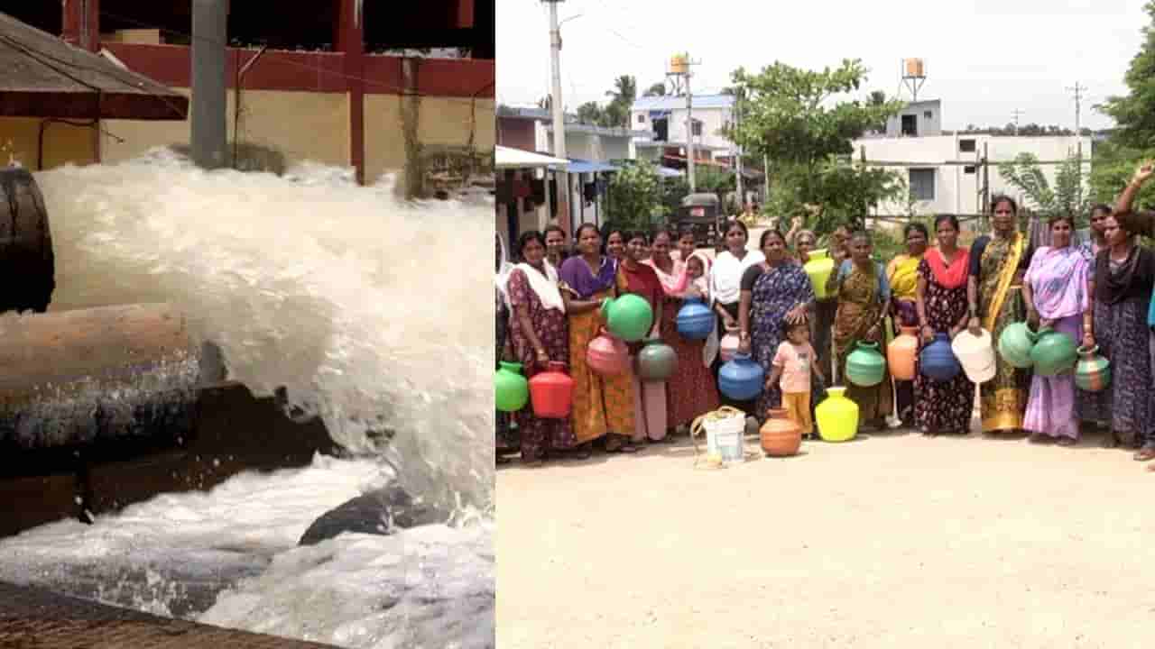 ತುಂಗಾ ತುಂಬಿ ಹರಿಯುತ್ತಿದ್ದರೂ ಶಿವಮೊಗ್ಗದಲ್ಲಿ ನೀರಿಗೆ ಹಾಹಾಕಾರ: ನೀರಿಗಾಗಿ ಜೀವದ ಹಂಗು ತೊರೆದ ಜನರು