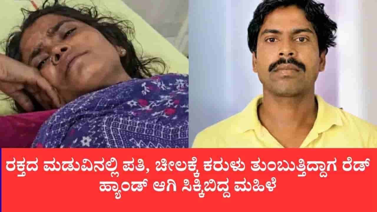 ಪತಿಯನ್ನು ಕೊಂದು ಹೊಟ್ಟೆ ಸೀಳಿ ಕರುಳು ಹೊರತೆಗೆದ ಪತ್ನಿ, ಮಾಲೀಕನನ್ನು ಕಂಡು ಟೆರೇಸ್ನಿಂದ ಜಿಗಿತ
