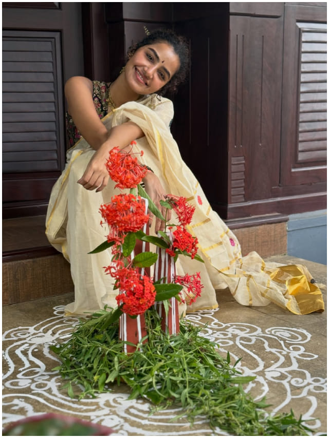 ಬ್ರೇಕಪ್ ಚಿಂತೆ ಬಿಟ್ಟು ಹಬ್ಬ ಆಚರಿಸಿದ ನಟಿ ಅನುಪಮಾ