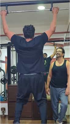 ಧ್ರುವಗೆ ಜಿಮ್ ಟ್ರೇನ್ ಮಾಡಿದ ಅರ್ಜುನ್ ಸರ್ಜ