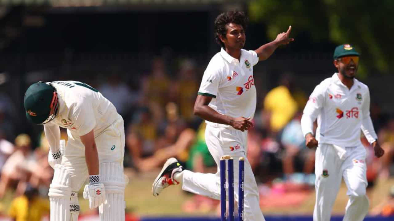 AUS vs BAN: 228 ರನ್ಗಳ ಮುನ್ನಡೆ; ಬಾಂಗ್ಲಾ ಆಟಕ್ಕೆ ಕಾಂಗರೂಗಳು ಕಕ್ಕಾಬಿಕ್ಕಿ AUS vs BAN: 228 ರನ್ಗಳ ಮುನ್ನಡೆ; ಬಾಂಗ್ಲಾ ಆಟಕ್ಕೆ ಕಾಂಗರೂಗಳು ಕಕ್ಕಾಬಿಕ್ಕಿ