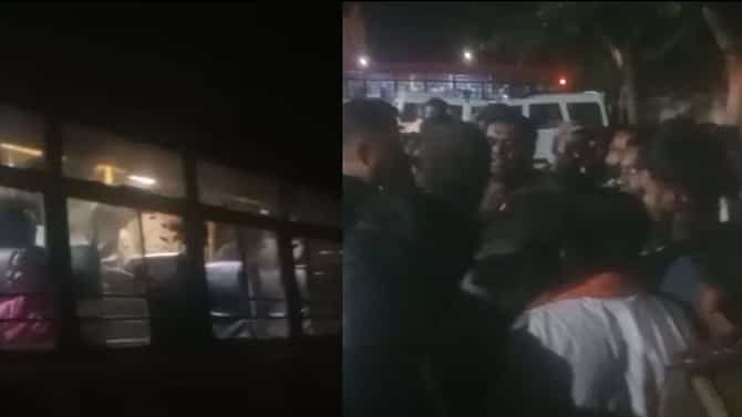 ಬಾಂಗ್ಲಾ ವಲಸಿಗರೆಂಬ ಶಂಕೆ; ಬಸ್ ಅಡ್ಡಗಟ್ಟಿದ ಹಿಂದೂ ಕಾರ್ಯಕರ್ತರು