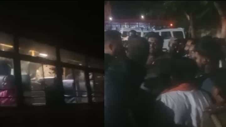 ಮಂಡ್ಯ: ಬಾಂಗ್ಲಾ ವಲಸಿಗರೆಂಬ ಶಂಕೆ; ಕೆಎಸ್ಆರ್ಟಿಸಿ ಬಸ್ ಅಡ್ಡಗಟ್ಟಿದ ಹಿಂದೂ ಕಾರ್ಯಕರ್ತರು ಮಂಡ್ಯ: ಬಾಂಗ್ಲಾ ವಲಸಿಗರೆಂಬ ಶಂಕೆ; ಕೆಎಸ್ಆರ್ಟಿಸಿ ಬಸ್ ಅಡ್ಡಗಟ್ಟಿದ ಹಿಂದೂ ಕಾರ್ಯಕರ್ತರು
