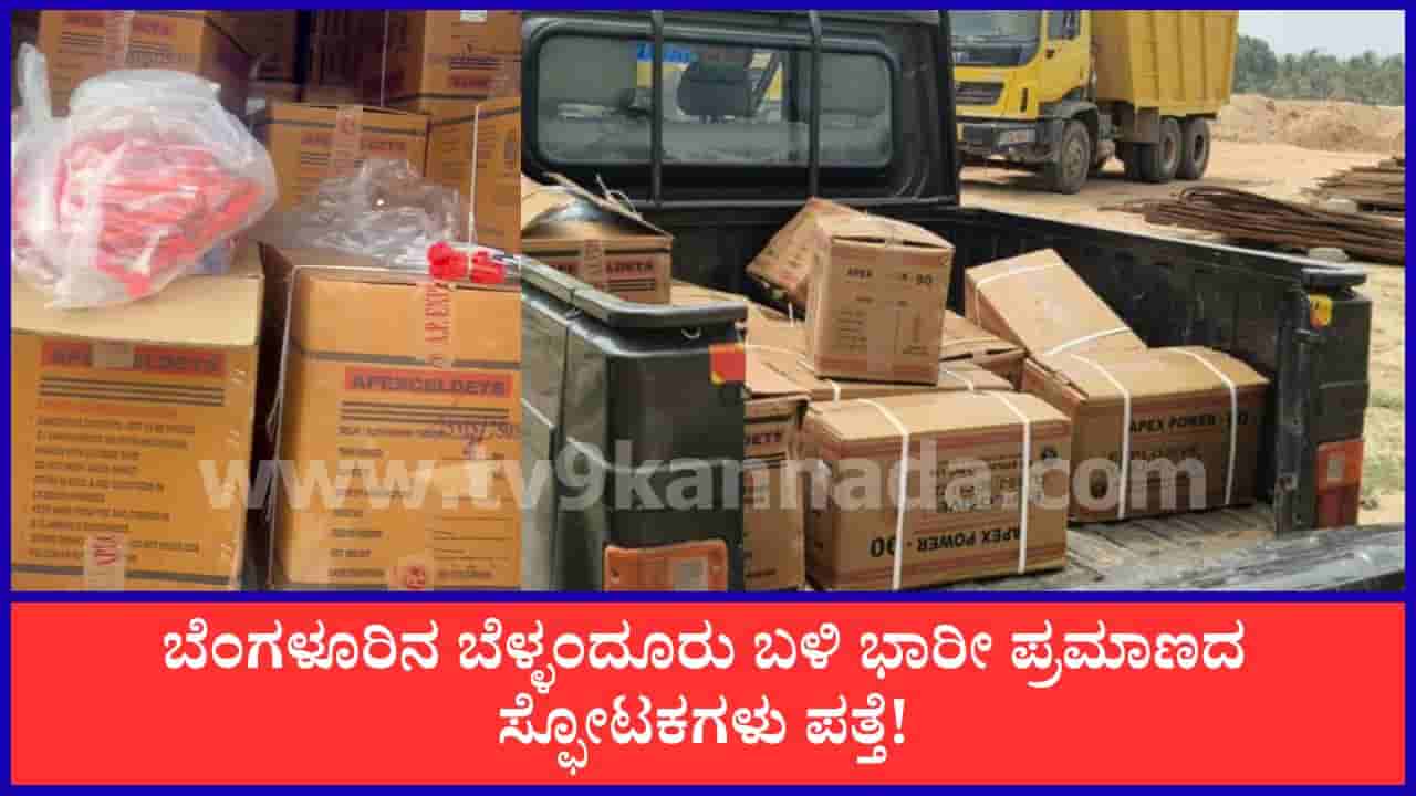 ಬೆಂಗಳೂರಿನಲ್ಲಿ 800 ಕೆಜಿಗೂ ಹೆಚ್ಚು ಜಿಲೆಟಿನ್ ಸೀಜ್: ಬಂಡೆ ಒಡೆಯಲು ಅಕ್ರಮ ಸ್ಫೋಟ ಆರೋಪ