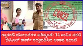 ತುಮಕೂರು ಪಡಿತರದಾರರಿಗೆ ಸರ್ಕಾರ ಶಾಕ್: 14 ಸಾವಿರ ಬಿಪಿಎಲ್ ಕಾರ್ಡ್ ರದ್ದು