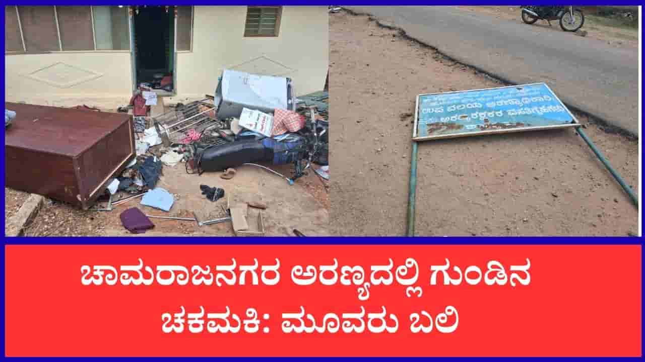 ಚಾಮರಾಜನಗರ ಅರಣ್ಯದಲ್ಲಿ ಎನ್ಕೌಂಟರ್: ಮೂವರು ಬಲಿ, DRFO ಕಚೇರಿ ಧ್ವಂಸ