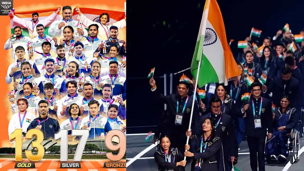 CWG 2026: 13 ಚಿನ್ನ, 39 ಪದಕ; ಭಾರತದ ಕಾಮನ್ವೆಲ್ತ್ ಪ್ರಯಾಣ ಅಂತ್ಯ CWG 2026: 13 ಚಿನ್ನ, 39 ಪದಕ; ಭಾರತದ ಕಾಮನ್ವೆಲ್ತ್ ಪ್ರಯಾಣ ಅಂತ್ಯ