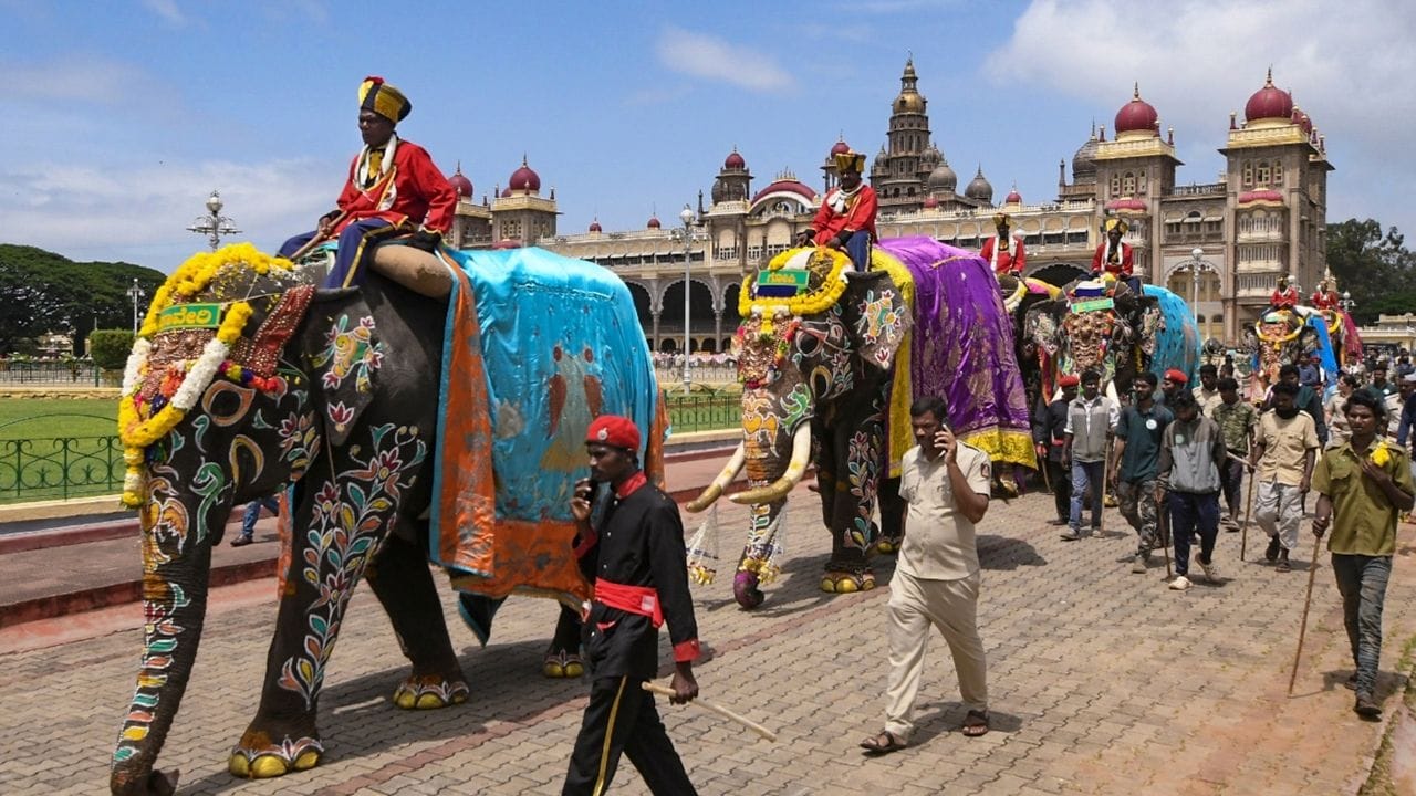 ಮೈಸೂರು ದಸರಾ ಗಜಪಡೆ ತೂಕ ಮಾಪನ: ಶ್ರೀಕಂಠ ಆನೆಗೆ ಪ್ರಥಮ ಸ್ಥಾನ