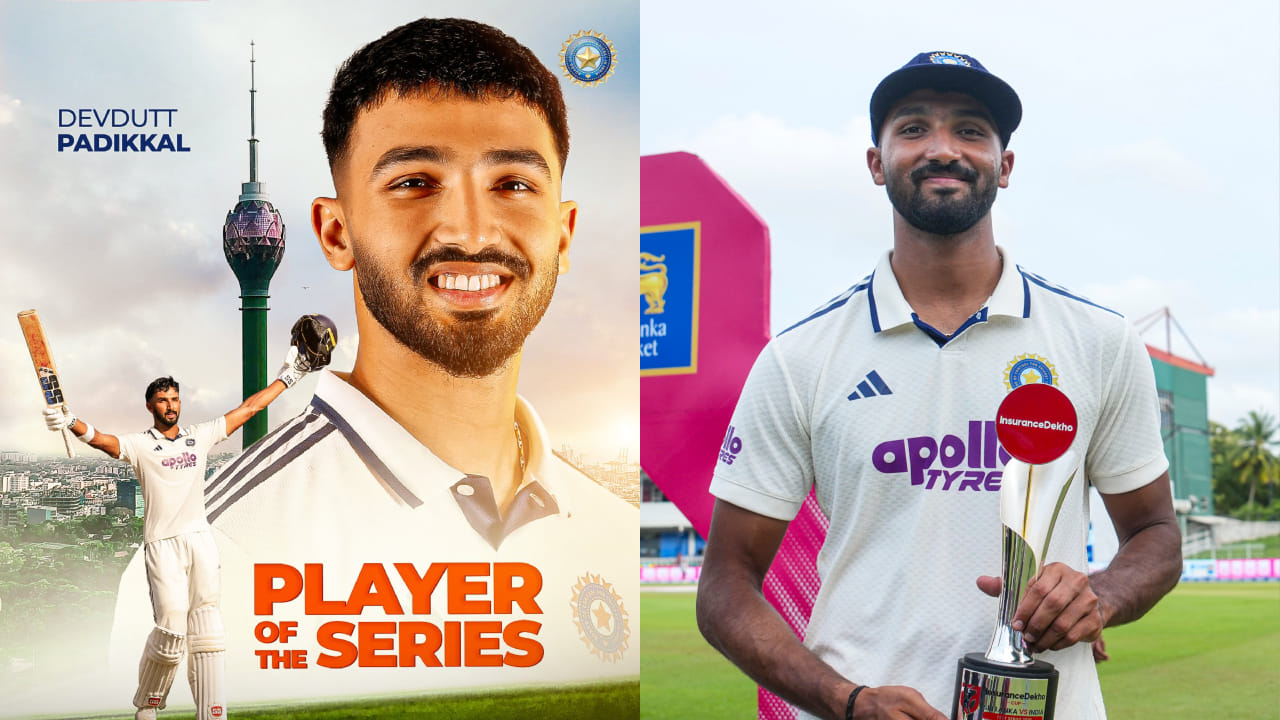IND vs SL: ಸೋನಲ್ ಶತಕಗಳ ನಡುವೆ ಕನ್ನಡಿಗ ಪಡಿಕ್ಕಲ್​ಗೆ ಒಲಿದ ಸರಣಿ ಶ್ರೇಷ್ಠ