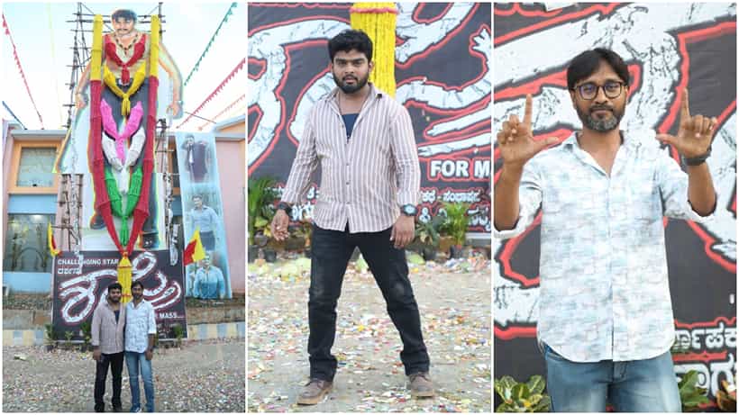 ದರ್ಶನ್ ಅಭಿಮಾನಿಯಾಗಿ ಡಿ ಬಾಸ್ ಕಟೌಟ್ ಮುಂದೆ ‘ದೇವಿ’ ಹೀರೋ ಚೇತನ್ ಸಾಹಸ