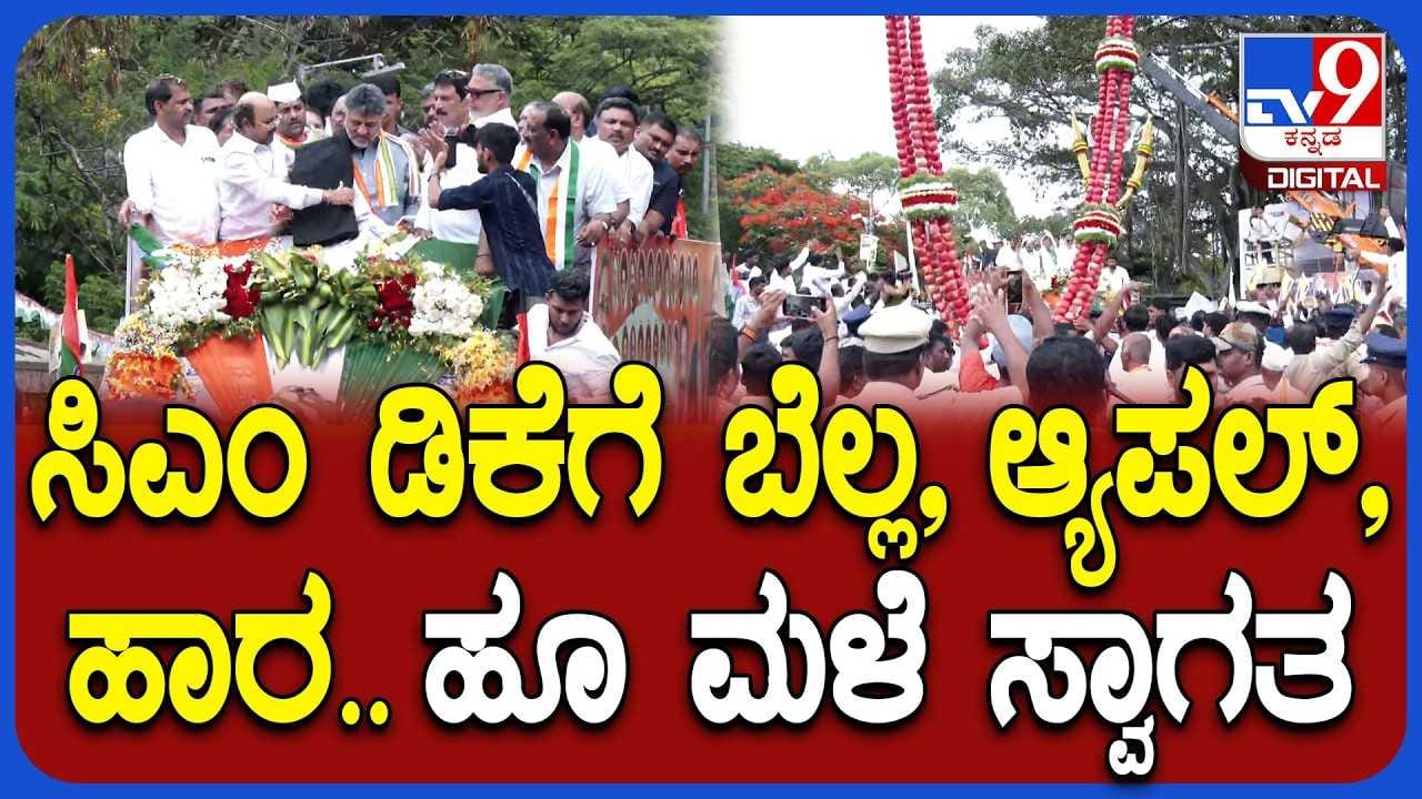 DK Shivakumar Rally in Mysore: ಮೈಸೂರಲ್ಲಿ ಸಿಎಂ ಡಿ.ಕೆ ಶಿವಕುಮಾರ್ ಭರ್ಜರಿ ರೋಡ್ ಶೋ